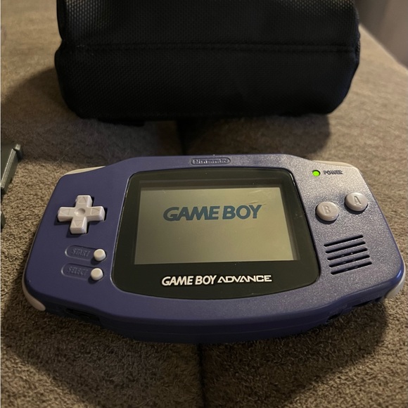 Nintendo Game Boy Advance (Model AGB-001) with case and 13 games